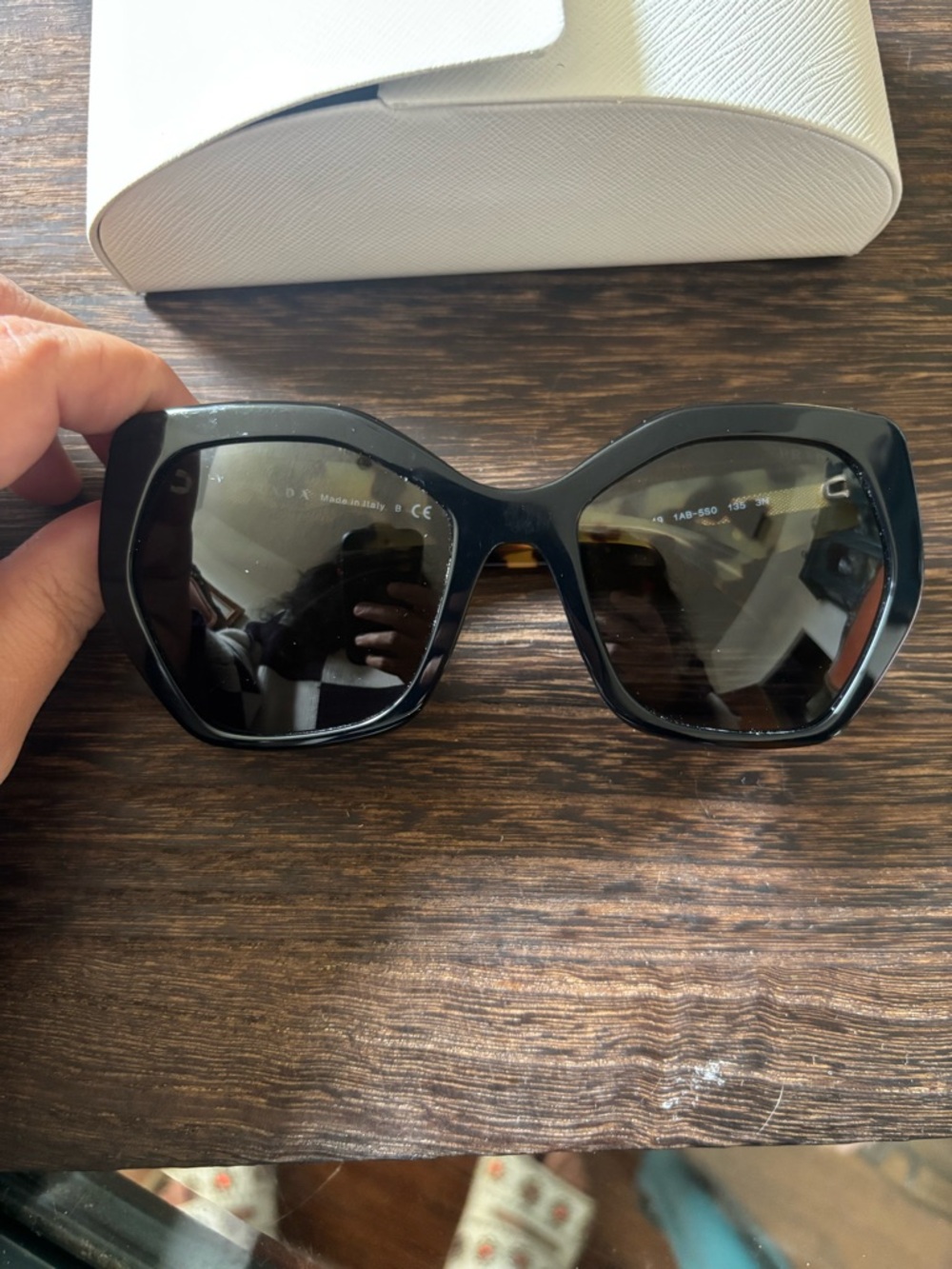 Prada Black Oversized Square Sunglasses